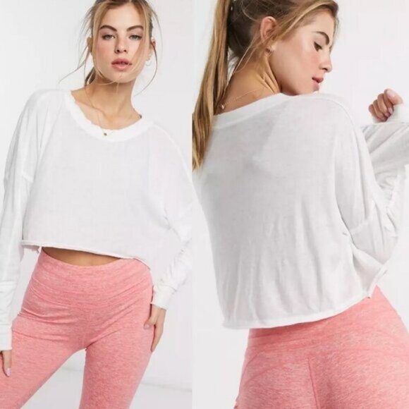NWT Free People Movement White Pacific Long Sleeve Top Tee Size XS New W Tags - Picture 4 of 9
